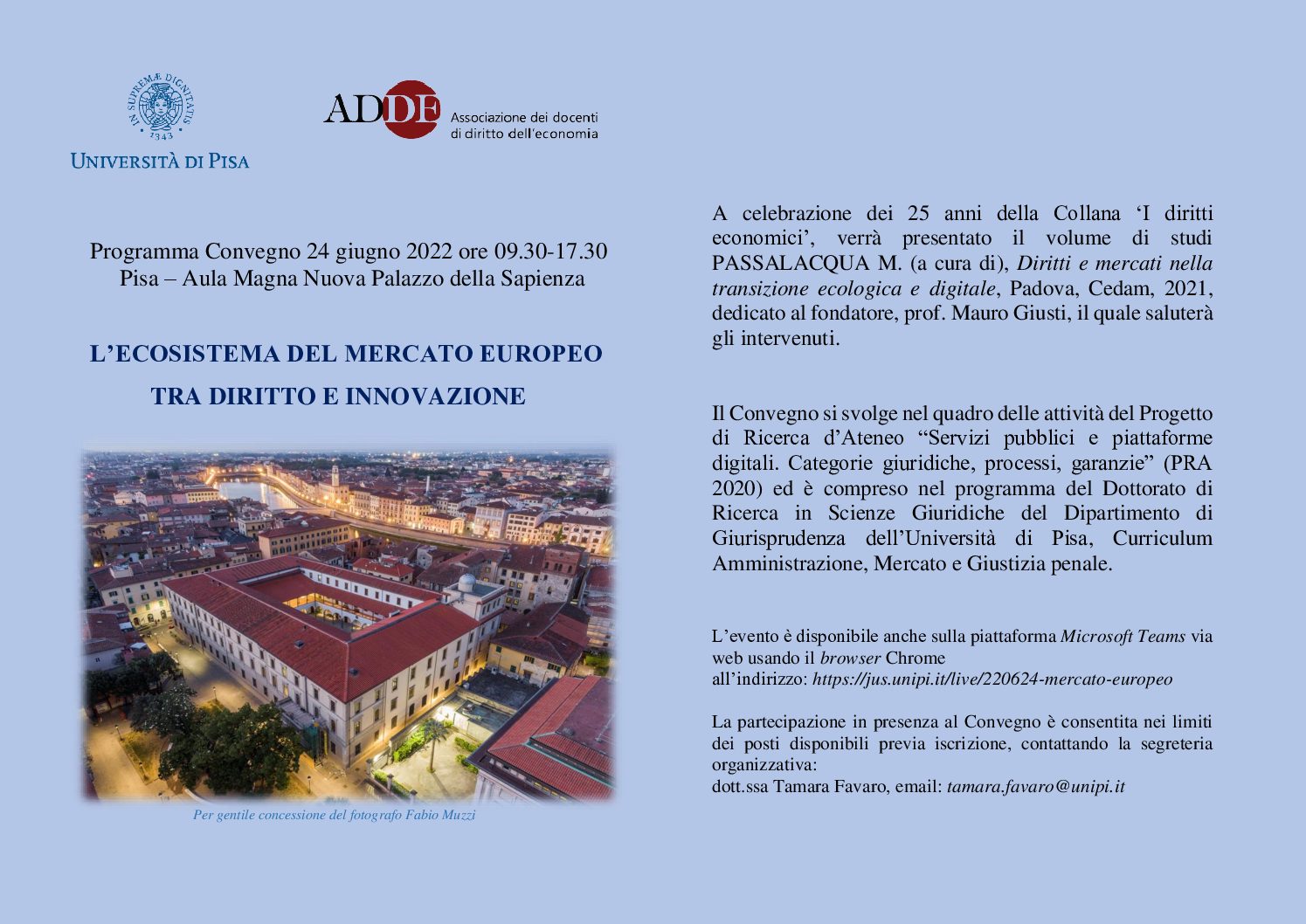 L’Ecosistema del mercato europeo tra diritto e innovazione