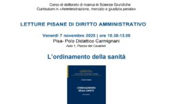 Letture pisane di diritto amministrativo