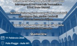 Open Day 2026. Giornata di Orientamento del Dipartimento di Giurisprudenza