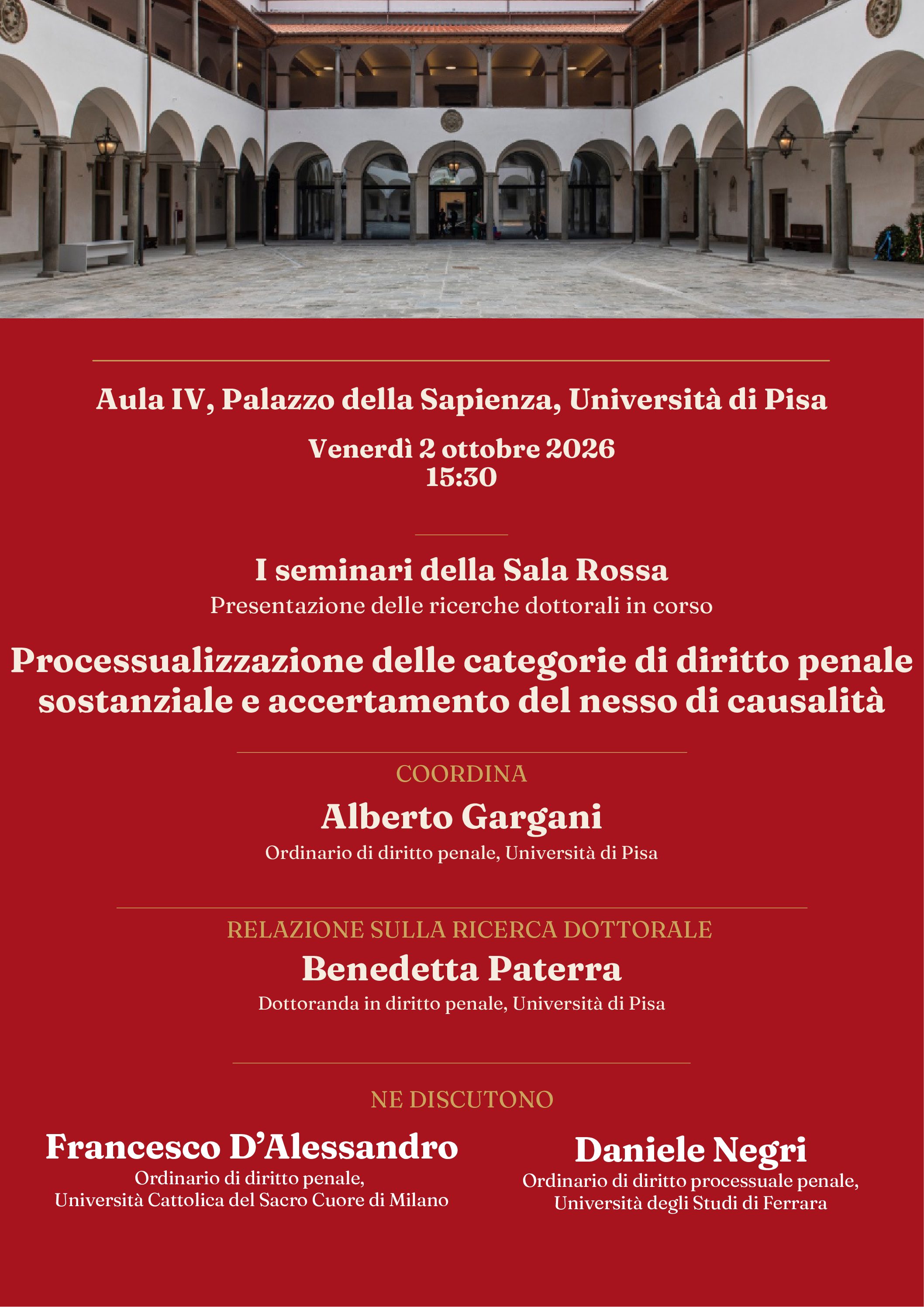 Processualizzazione delle categorie di diritto penale sostanziale e accertamento del nesso di causalità